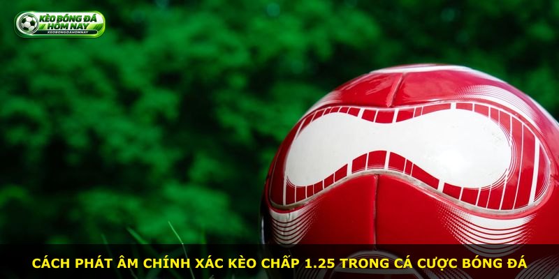 Cách phát âm chính xác kèo chấp 1.25 trong cá cược bóng đá